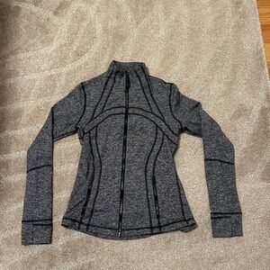 Lululemon Athletica Black and Gray Zip-Up Jacket